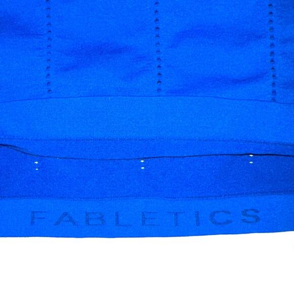 Fabletics Delta Cobalt Blue Scoop Neck Seamless Tank Top Size Small - Picture 7 of 11